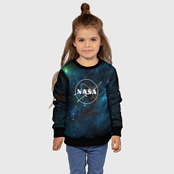 Свитшот детский NASA, цвет: 3D-черный — фото 2