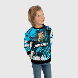 Свитшот детский Minecraft Майнкрафт, цвет: 3D-черный — фото 2