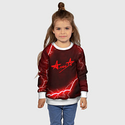 Свитшот детский АлисА, цвет: 3D-белый — фото 2