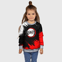 Свитшот детский KIMETSU NO YAIBA, цвет: 3D-меланж — фото 2