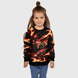 Свитшот детский KIMETSU NO YAIBA, цвет: 3D-черный — фото 2