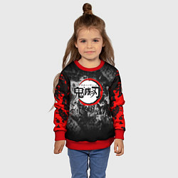 Свитшот детский KIMETSU NO YAIBA, цвет: 3D-красный — фото 2