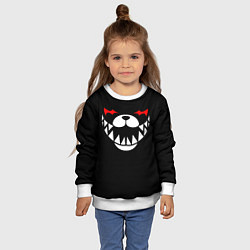 Свитшот детский MONOKUMA BLACK, цвет: 3D-белый — фото 2