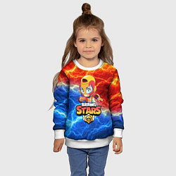 Свитшот детский BRAWL STARS MAX, цвет: 3D-белый — фото 2