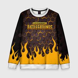 Свитшот детский PUBG,, цвет: 3D-белый