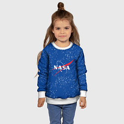 Свитшот детский NASA, цвет: 3D-белый — фото 2