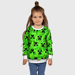 Свитшот детский MINECRAFT, цвет: 3D-белый — фото 2