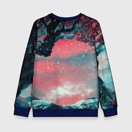Детский свитшот Sekiro shadows die twice / 3D-Синий – фото 2