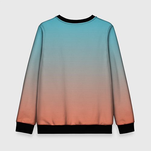 Детский свитшот I love you смешной корги / 3D-Черный – фото 2