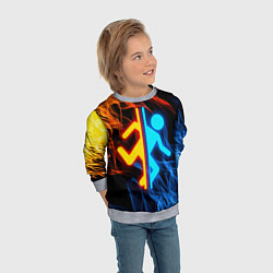 Свитшот детский PORTAL, цвет: 3D-меланж — фото 2