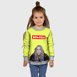 Свитшот детский BILLIE EILISH, цвет: 3D-меланж — фото 2