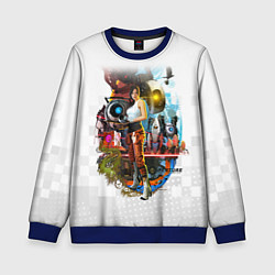 Свитшот детский PORTAL, цвет: 3D-синий