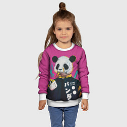 Свитшот детский Off-White for Panda, цвет: 3D-белый — фото 2