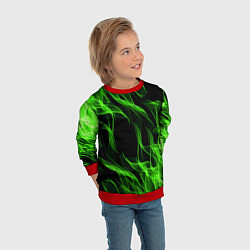 Свитшот детский TOXIC FLAME, цвет: 3D-красный — фото 2