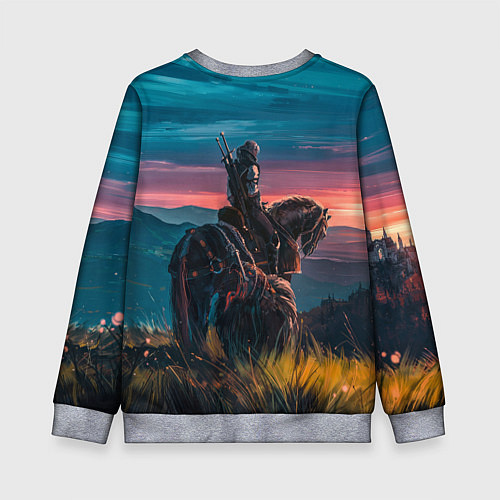 Детский свитшот The Witcher / 3D-Меланж – фото 2