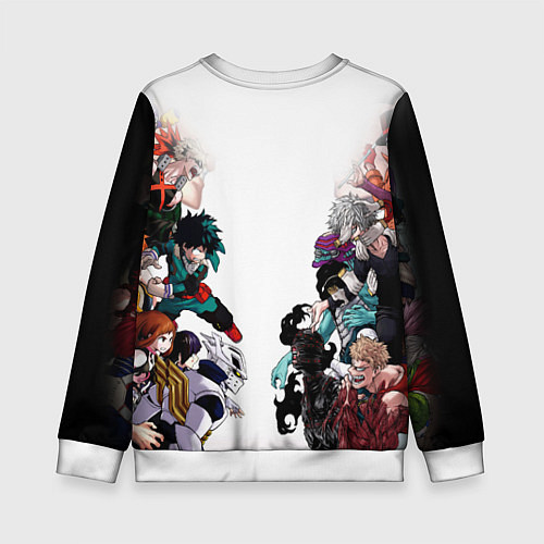 Детский свитшот My Hero Academia противостояние / 3D-Белый – фото 2
