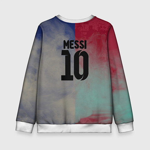 Детский свитшот Messi / 3D-Белый – фото 2