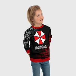 Свитшот детский RESIDENT EVIL UMBRELLA CORP, цвет: 3D-красный — фото 2