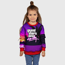 Свитшот детский GTA:VICE CITY, цвет: 3D-красный — фото 2