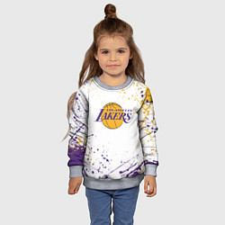 Свитшот детский LA LAKERS, цвет: 3D-меланж — фото 2