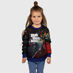 Свитшот детский Grand Theft Auto V, цвет: 3D-синий — фото 2