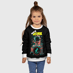 Свитшот детский Lets Rock, цвет: 3D-белый — фото 2