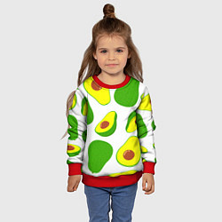 Свитшот детский АВОКАДО, цвет: 3D-красный — фото 2