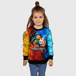 Свитшот детский MINECRAFT, цвет: 3D-черный — фото 2