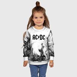Свитшот детский ACDC, цвет: 3D-белый — фото 2