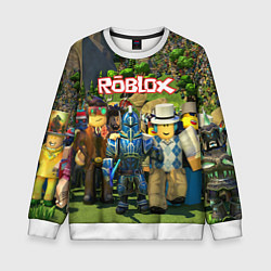 Свитшот детский ROBLOX, цвет: 3D-белый