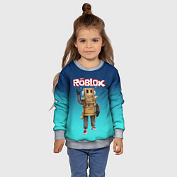 Свитшот детский ROBLOX, цвет: 3D-меланж — фото 2