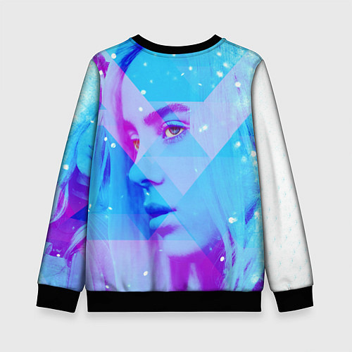 Детский свитшот Billie Blue Star / 3D-Черный – фото 2