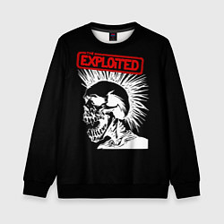 Свитшот детский The Exploited, цвет: 3D-черный