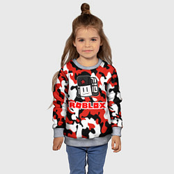 Свитшот детский ROBLOX, цвет: 3D-меланж — фото 2