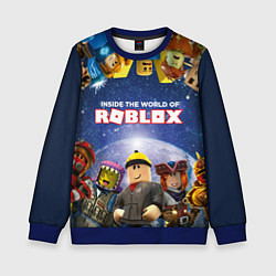 Свитшот детский ROBLOX, цвет: 3D-синий