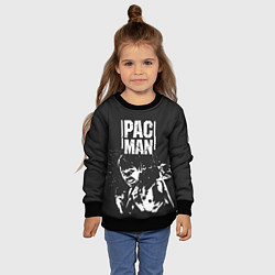 Свитшот детский Pac Man, цвет: 3D-черный — фото 2