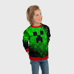 Свитшот детский MINECRAFT, цвет: 3D-красный — фото 2