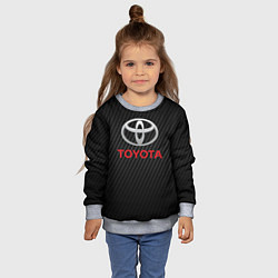 Свитшот детский TOYOTA, цвет: 3D-меланж — фото 2
