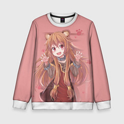 Свитшот детский Raphtalia, цвет: 3D-белый