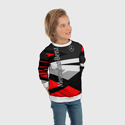 Свитшот детский Mercedes-Benz, цвет: 3D-белый — фото 2