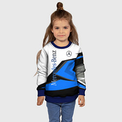Свитшот детский Mercedes-Benz, цвет: 3D-синий — фото 2