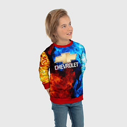 Свитшот детский CHEVROLET, цвет: 3D-красный — фото 2