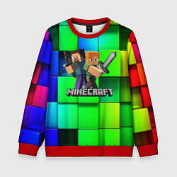Свитшот детский MINECRAFT, цвет: 3D-красный