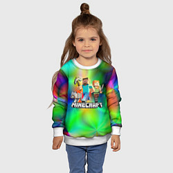 Свитшот детский MINECRAFT, цвет: 3D-белый — фото 2