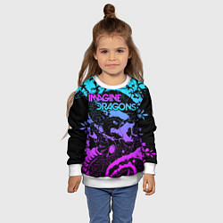 Свитшот детский Imagine Dragons, цвет: 3D-белый — фото 2