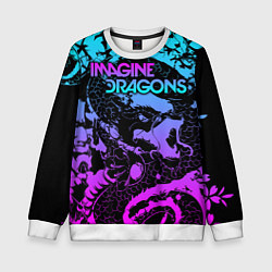Свитшот детский Imagine Dragons, цвет: 3D-белый