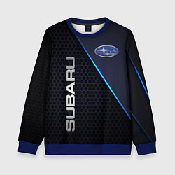 Свитшот детский SUBARU, цвет: 3D-синий
