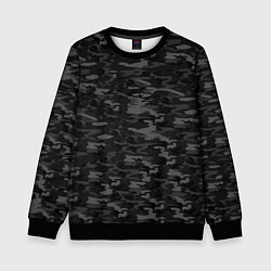 Свитшот детский ГОРОДСКОЙ КАМУФЛЯЖ, цвет: 3D-черный