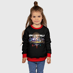 Свитшот детский Undertale, цвет: 3D-красный — фото 2
