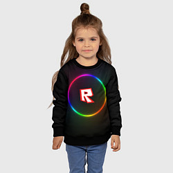 Свитшот детский Roblox, цвет: 3D-черный — фото 2